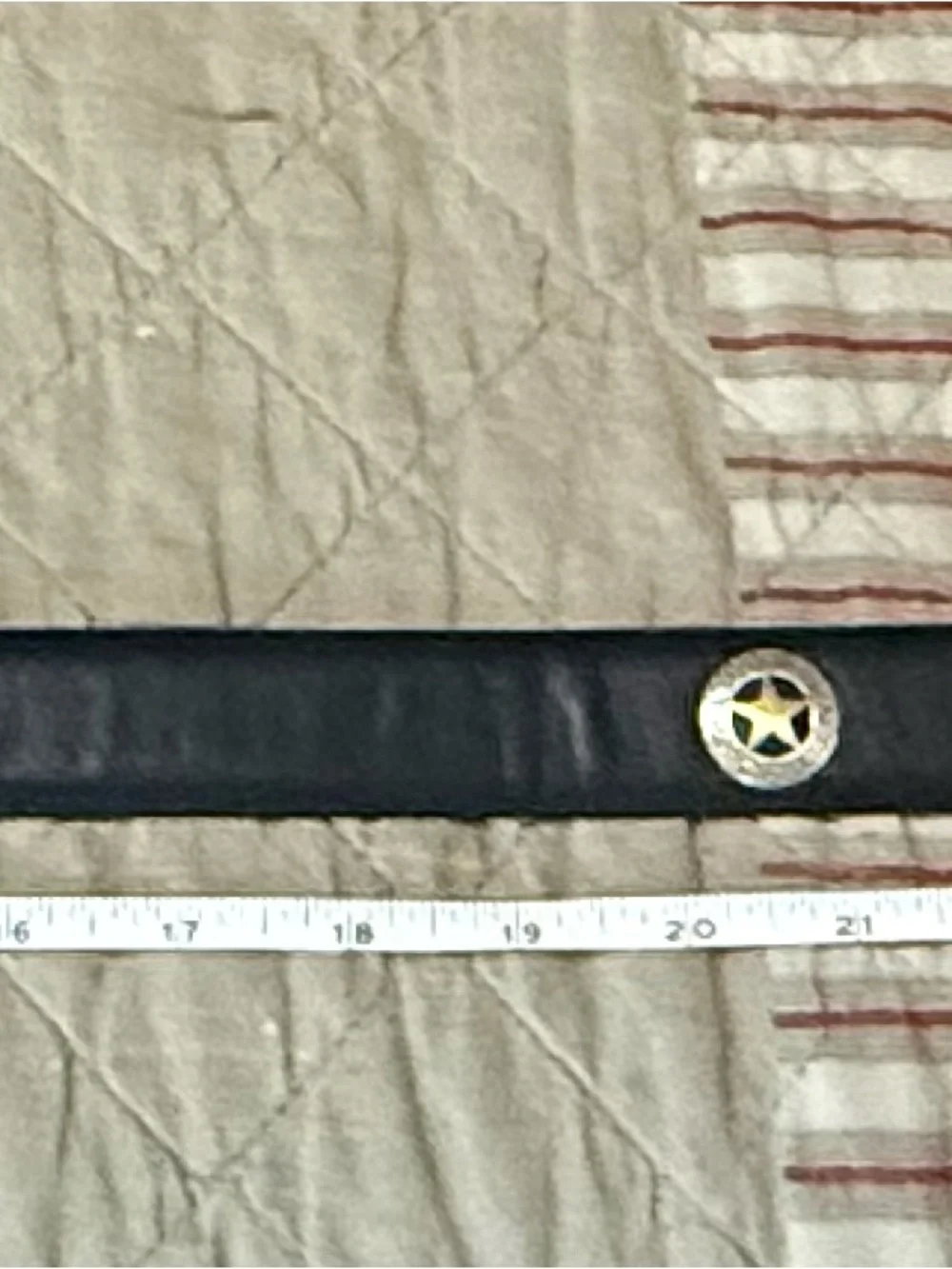 36” Black Leather Concho Belt with Silver Decorative Buckle